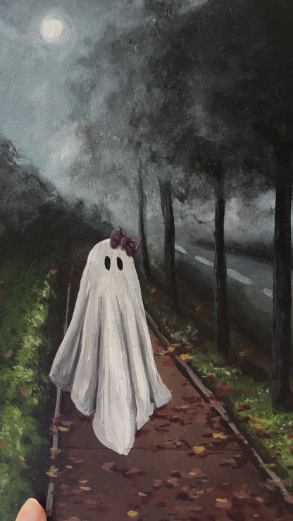 "Midnight ghost" Acrylic on Canvas